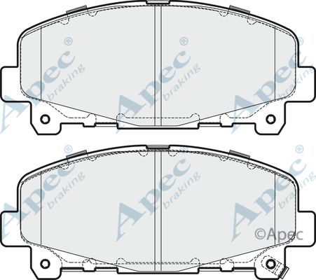 APEC BRAKING Piduriklotsi komplekt,ketaspidur PAD1693